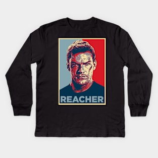 reacher election poster Kids Long Sleeve T-Shirt